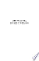 John Stuart Mill, logique et ontologie