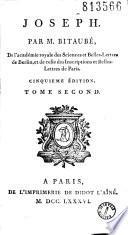 Joseph. par M. Bitaubé,... cinquième édition