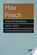 Journal berlinois 1973-1974