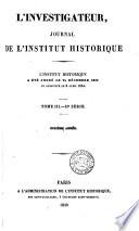 Journal. [Continued as] L'Investigateur
