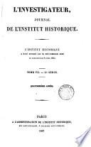Journal. [Continued as] L'Investigateur