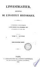 Journal. [Continued as] L'Investigateur