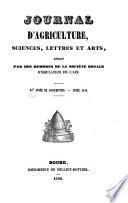 Journal d'agriculture, de sciences, lettres et arts
