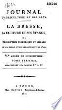 Journal d'agriculture et des arts et feuille d'avis (Bourg)