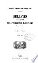 Journal d'éducation [afterw.] Bulletin [afterw.] Journal d'éducation populaire