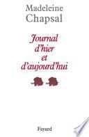 Journal d'hier et d'aujourd'hui