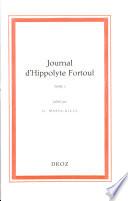 Journal d'Hippolyte Fortoul