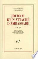 Journal d'un attaché d'ambassade (1916-1917)