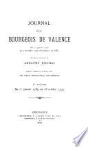 Journal d'un bourgeois de Valence du 1er janvier au 9 novembre 1799 (18 brumaire an VIII).