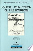 Journal d'un colon de l'île Bourbon