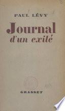 Journal d'un exilé