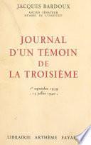 Journal d'un témoin de la Troisième