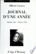 Journal d'une année