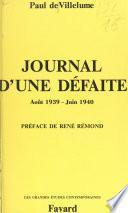 Journal d'une défaite
