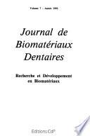 Journal de biomatériaux dentaires