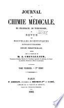 Journal de chimie médicale, de pharmacie et de toxicologie