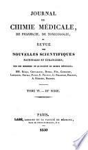 Journal de chimie médicale, de pharmacie et de toxicologie