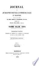Journal de jurisprudence commerciale et maritime