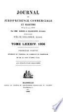 Journal de jurisprudence commerciale et maritime