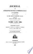 Journal de jurisprudence commerciale et maritime