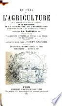 Journal de l'agriculture de la ferme et des maisons de campagnes