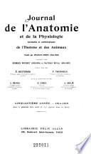 Journal de l'anatomie et de la physiologie normales et pathologiques de l'homme et des animaux