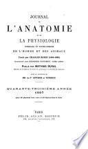 Journal de l'anatomie et de la physiologie normales et pathologiques de l'homme et des animaux