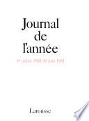 Journal de l'année
