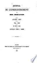 Journal de l'enregistrement et des domaines