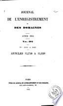 Journal de l'enregistrement et des domaines