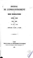 Journal de l'enregistrement et des domaines