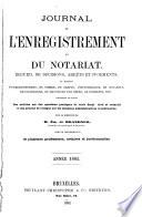 Journal de l'enregistrement et du notariat