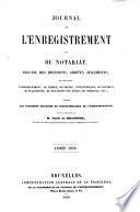 Journal de l'enregistrement et du notariat