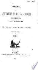 Journal de l'imprimerie et de la librairie en Belgique
