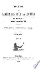 Journal de l'imprimerie et de la librairie en Belgique