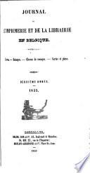Journal de l'imprimerie et de la librairie en Belgique
