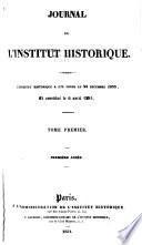 Journal de l'Institut historique
