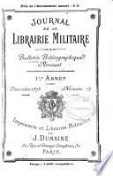 Journal de la librairie militaire