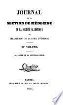 Journal de la section de médecine de la société académique du département de la Loire-inférieure