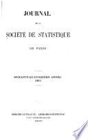 Journal de la Société de statistique de Paris