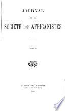 Journal de la Société des africanistes