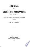 Journal de la Société des africanistes