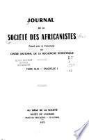 Journal de la Société des africanistes