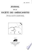 Journal de la Société des américanistes