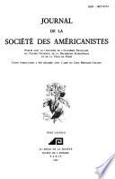 Journal de la Société des américanistes
