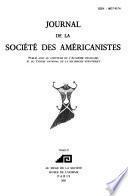 Journal de la Société des américanistes
