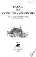 Journal de la Société des américanistes