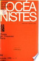 Journal de la Société des océanistes