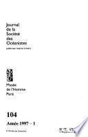 Journal de la Société des océanistes