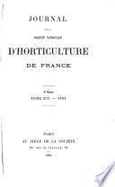 Journal de la Société nationale d'horticulture de France